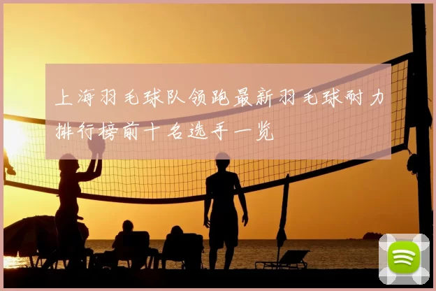上海羽毛球队领跑最新羽毛球耐力排行榜前十名选手一览